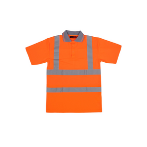 Hi-Vis Orange and Silver Polo Shirt