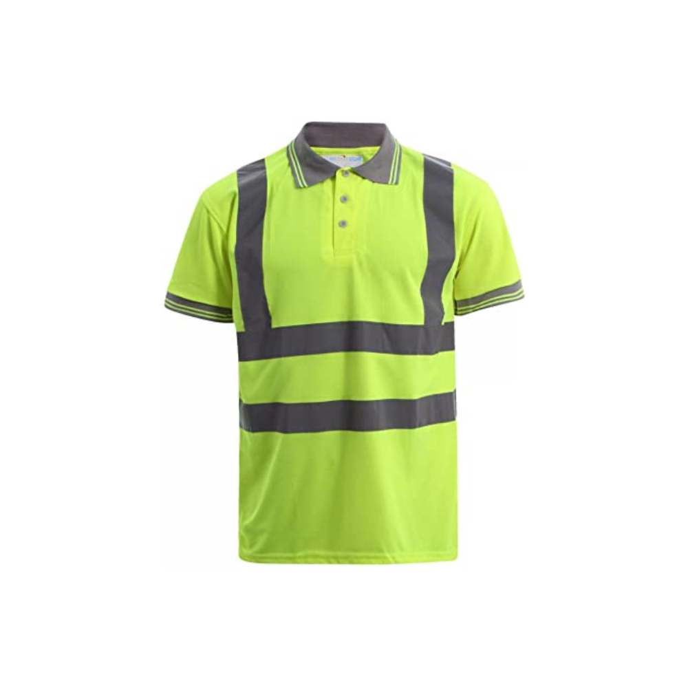 Hi-Viz Yellow and Grey Polo Shirt