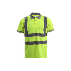 Hi-Viz Yellow and Grey Polo Shirt