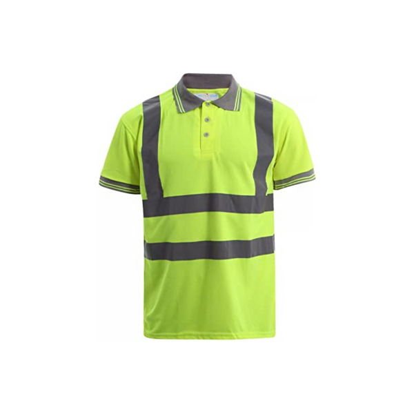 Hi-Viz Yellow and Grey Polo Shirt